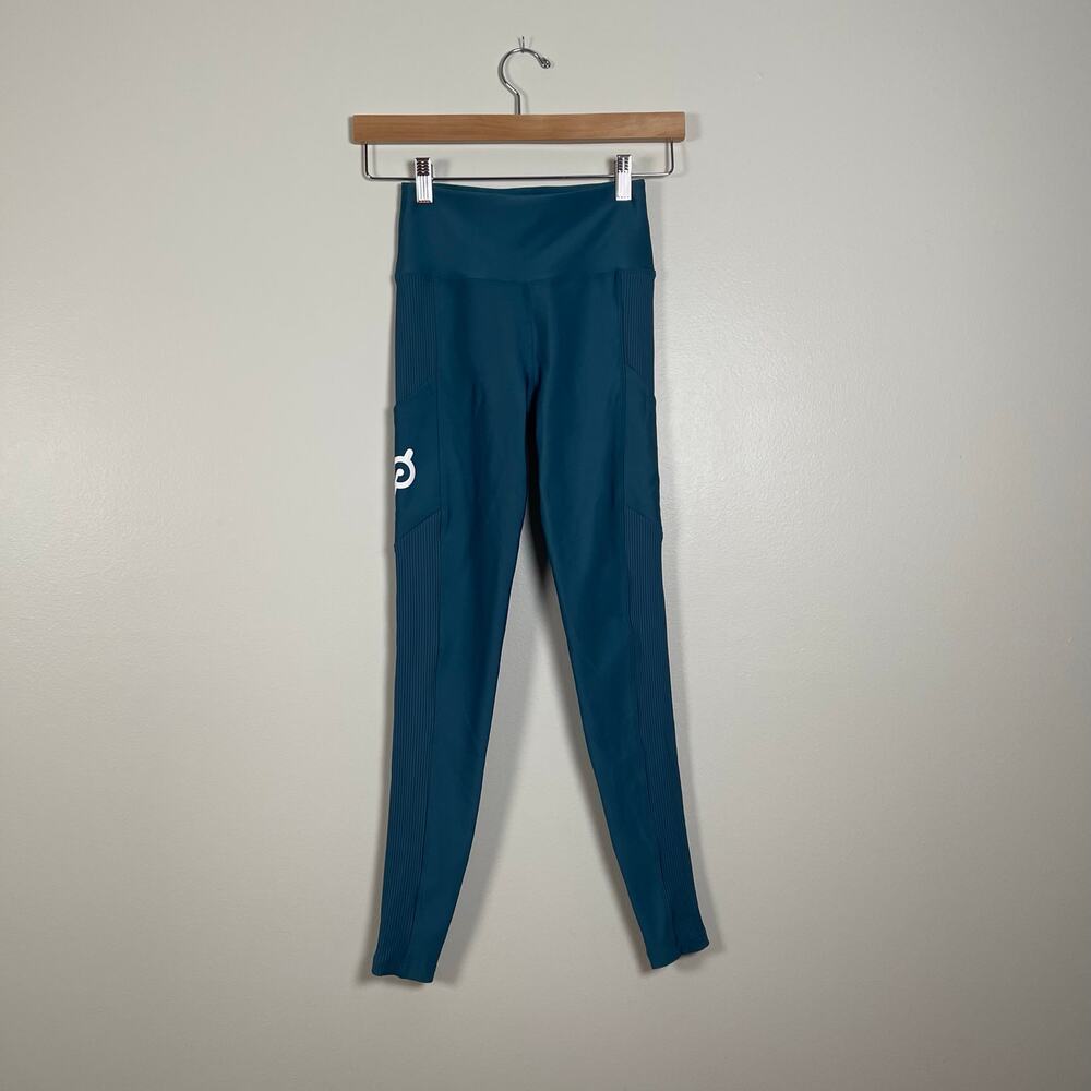 Peloton • Show Up Teal High Rise Pocket Leggings